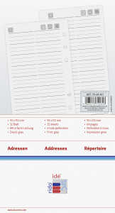 2026 Rido Adressen/Notizen Timing 2 93×172 mm