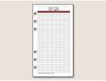 RIDO Ersatzeinlagen Timing 3 Notizpapier kariert 24 Blatt