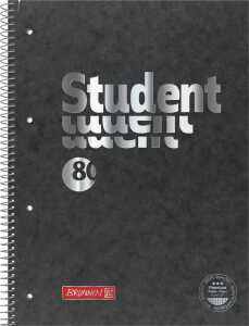 Collegeblock Student A4 kariert mit Randlinie innen und Außen Lin 28