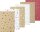 HEYDA 203054327 Kraftpapier Sterne 100 x 500 cm natur weiss rot gold