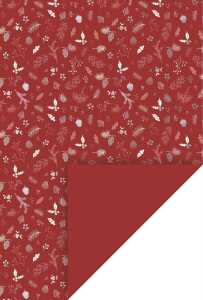 HEYDA Motivkarton Zweige A4 (21 x 31 cm inkl. Codierleiste) rot