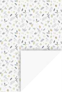 HEYDA Motivkarton Zweige A4 (21 x 31 cm inkl. Codierleiste) goldfarben