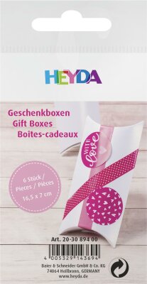 HEYDA 203089400 Geschenkbox 70 x 105 mm Karton weiss