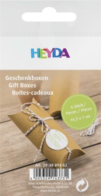 HEYDA 203089402 Geschenkbox 70 x 105 mm Karton natur