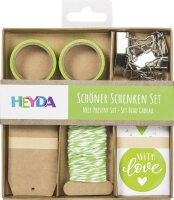 HEYDA 204870741 Schöner Schenken-Set 15 x 15 x 2 cm grün