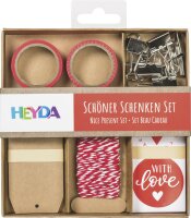 HEYDA 204870742 Schöner Schenken-Set 15 x 15 x 2 cm rot