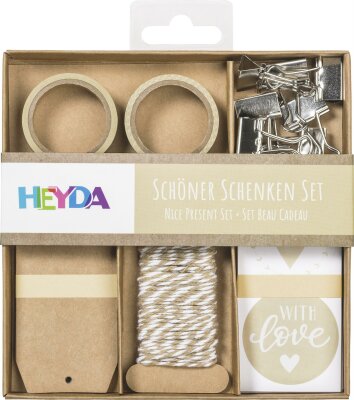 HEYDA 204870747 Schöner Schenken-Set 15 x 15 x 2 cm chamois