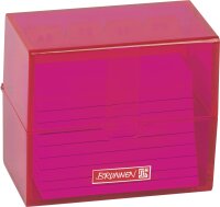 BRUNNEN Karteibox A8 gefüllt pink