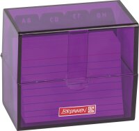 BRUNNEN Karteibox A8 gefüllt purple