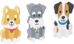 BRUNNEN Radiergummi Hund 3er 4061947001495