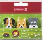 BRUNNEN Radiergummi Hund 3er 4061947001495
