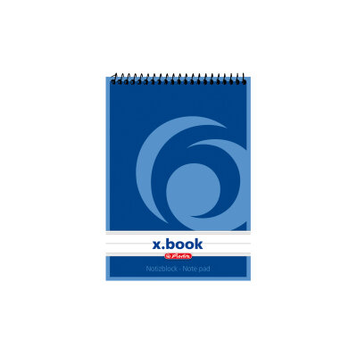 Herlitz Spiralnotizblock A6 70g/m² 50 Blatt liniert