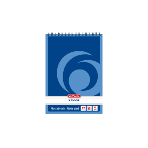 HLZ Schreibblock A7 liniert 50 Blatt spiralgebunden