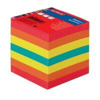 Herlitz Notizklotz 9x9cm 700Blatt farbig geleimt mit...