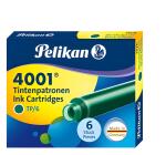 Pelikan Tintenpatrone 4001 TP/6 dunkelgrün 6...