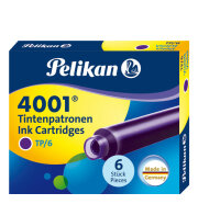 Pelikan Tintenpatrone 4001 TP/6 violett 6 Patronen in der...