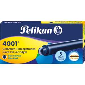 Pelikan Tintenpatrone 4001 Großraum GTP/5 blau-schw.