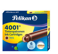 Pelikan Tintenpatrone 4001 TP/6 br.-braun