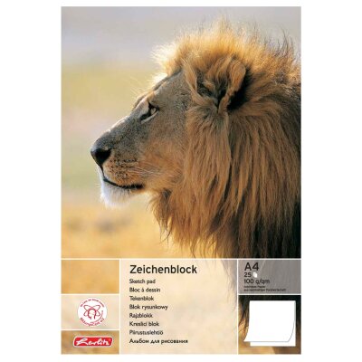 Herlitz Zeichenblock A4 25 Blatt FSC Motive sortiert