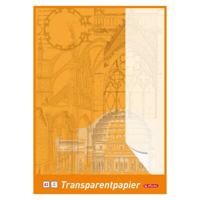 Herlitz Transparentpapierblock A3 25 Blatt