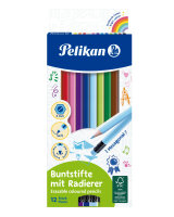 Pelikan Buntst./12 radierbar, sechskant, FSC