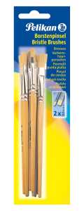 Pelikan Pinsel S 613F/B/10 sortiert Blister SCS-COC-001757, 100% FSC