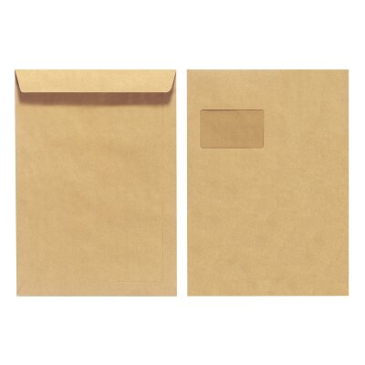 Herlitz Versandtasche C4 90g nk. mF br 10St Recyclingpapier, Blauer Engel