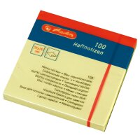 Herlitz Haftnotizen 75x75mm 100Bl hellgelb blanko...