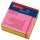 Herlitz Haftnotizblock 75x75mm 320Bl neon pink gelb grün orange blanko