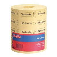 Herlitz Wertmarke neutral 5x1000 Abrisse fortlaufend...