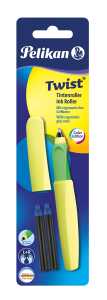 Pelikan Tintenroller Twist R457 Neon Gelb + 2KM/B Blister