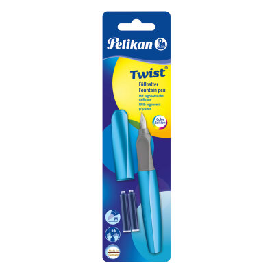 Pelikan Füllhalter Twist P457 M Frosted Blue + 2TP/B Blister