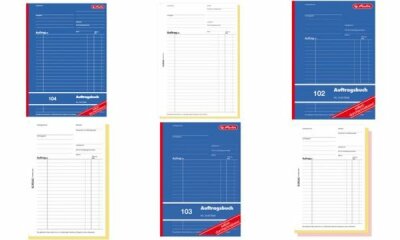 Herlitz Auftragsbuch A5 103 3x40 Blatt sd. FSC Mix