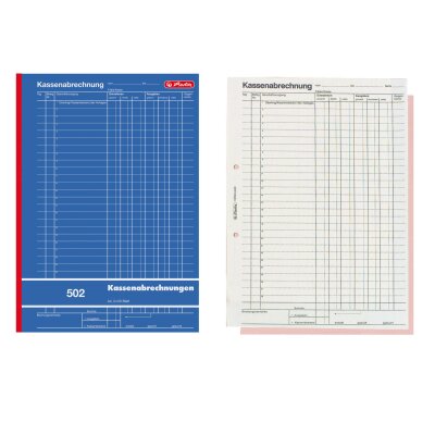 Herlitz Kassenabrechnungsbuch A4 502 2x50 Blatt