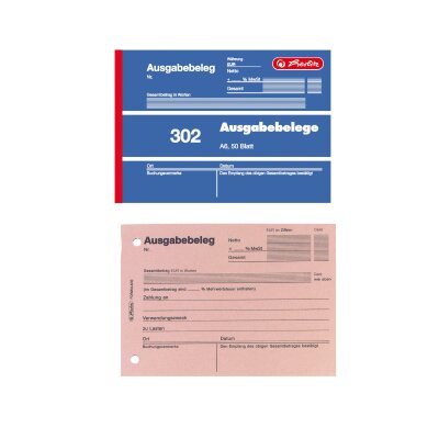 Herlitz Ausgabebeleg A6 302 50 Blatt FSC