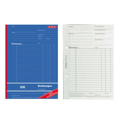 Herlitz Rechnungsbuch A4 306 2x40 Bl. selbstdurchschreibend FSC