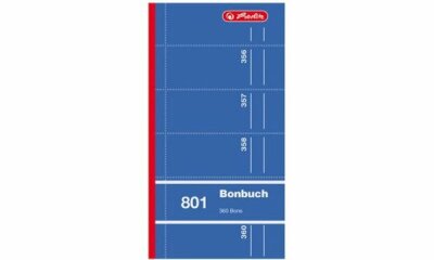 Herlitz Bonbuch 801 360 Abrisse 2.Blatt als Durchschlag, UV f.sort