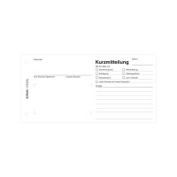 Herlitz Kurzmitteilung 21x10,5 50 Bl.FSC