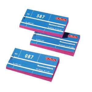 Herlitz Nummernblock 1-1000 10x100 Abrisse, perforiert