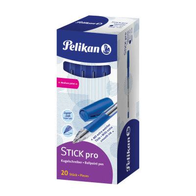 Pelikan Kugelschreiber Stick Pro K91 blau Faltschachtel mit 20 Stück