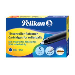 Pelikan Tintenroller-Patronen KM/5/2/B, bla Blister 4012700946256