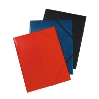 Herlitz Gummizugmappe A4 PP farbig sortiert 3...