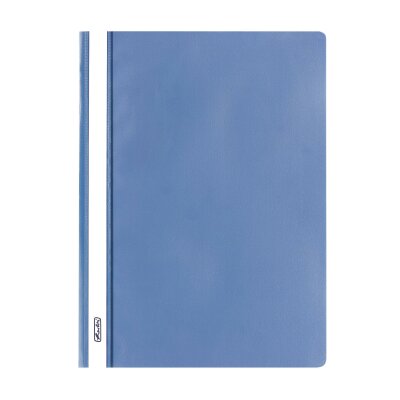 Herlitz Schnellhefter A4 PP blau transparenter Vorderdeckel