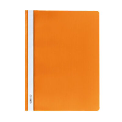 Herlitz Schnellhefter A4 PP orange transparenter Vorderdeckel