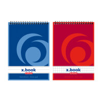 Herlitz Spiralnotizblock A6 50 Blatt kar. 4 Stk