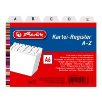 Herlitz Karteiregister A6 PP weiß 25tlg A-Z