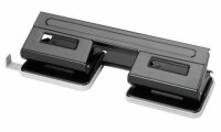 Herlitz Doppel-Locher 1,5mm schwarz mit Anschlagschiene