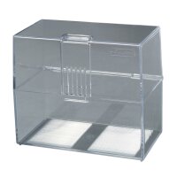 Herlitz Karteikasten A7 transparent für 300 Karten...