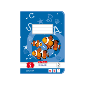 HLZ Schulheft A5 16 Bl Lineatur 9 liniert