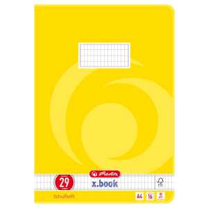 HLZ Schulheft A4 16 Bl Lineatur 29 rautiert 5 x 9 mm